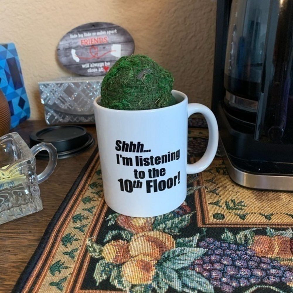 Shhh….I’m listening to the 10th Floor Coffee Mug‎
